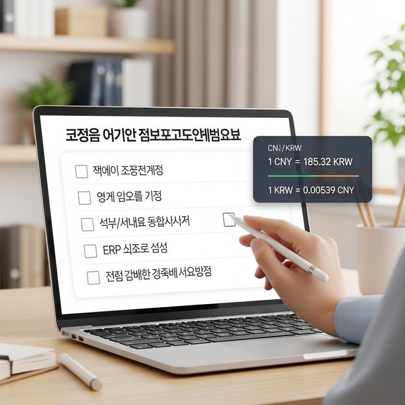 배대지 선택 환율 체크리스트
